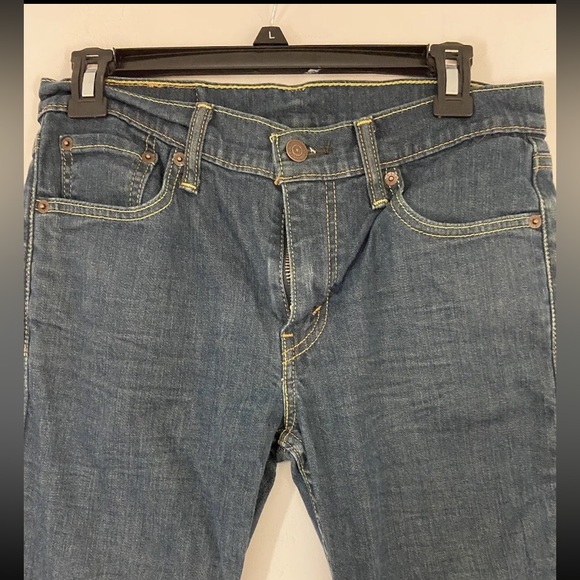 Levi's Mens Black 511 Dark Wash Casual Denim Straight Leg Jeans Size 27x27 (7) - Picture 2 of 13